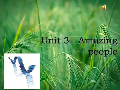 Unit3 Amazing people reading课件 牛津译林版必修2课件