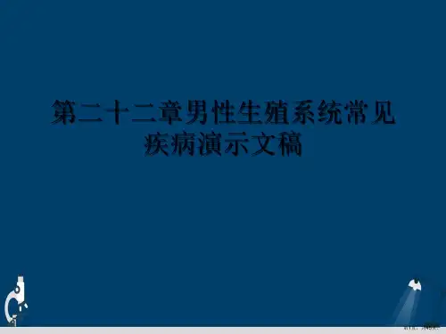 第二十二章男性生殖系统常见疾病演示文稿