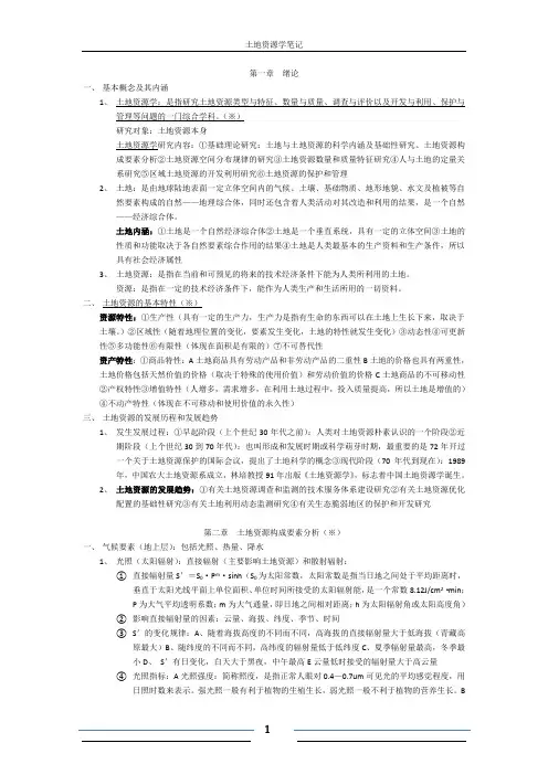 土地资源学