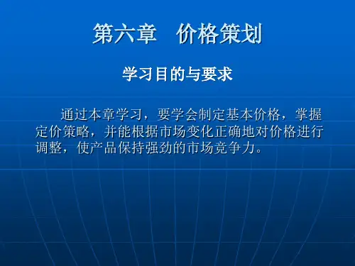定价策略