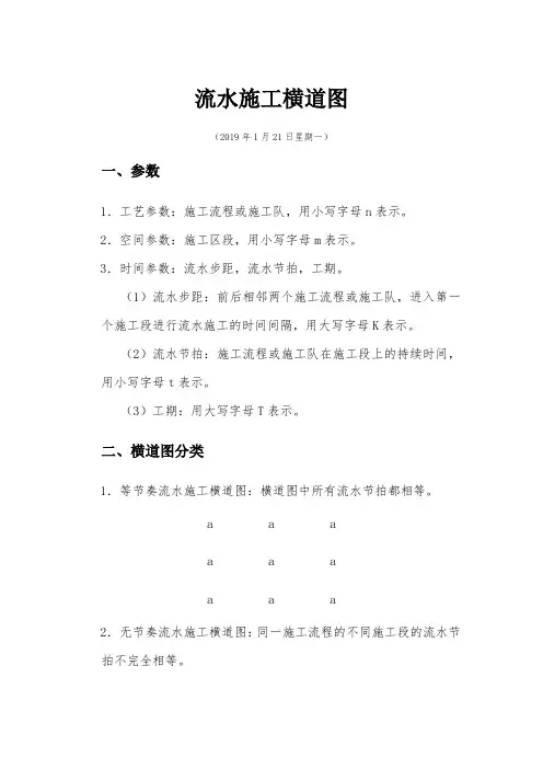 流水施工横道图