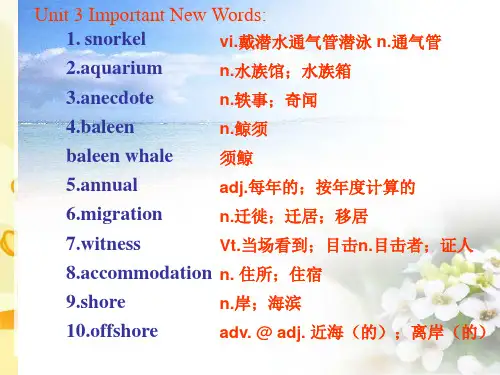 高二英语选修七Unit3(单词)课件