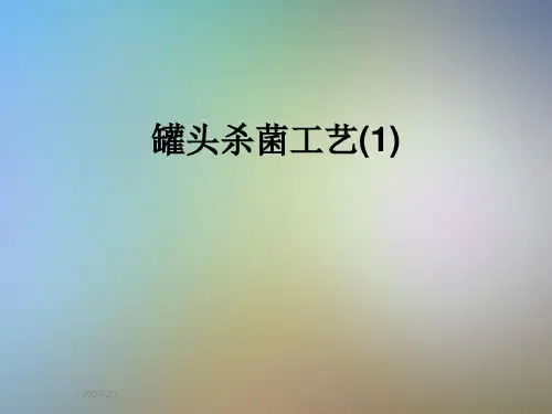罐头杀菌工艺(1)