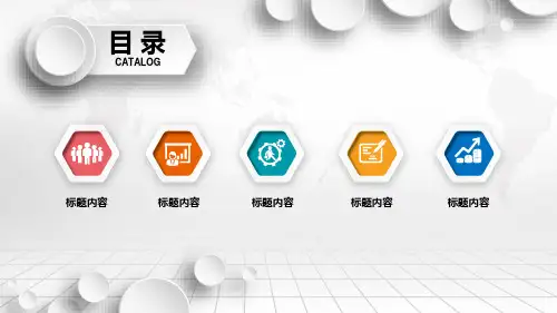 精美微立体商务汇报PPT模板课件