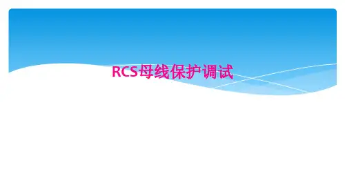 RCS母线保护调试