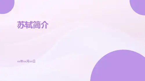 苏轼简介PPT课件