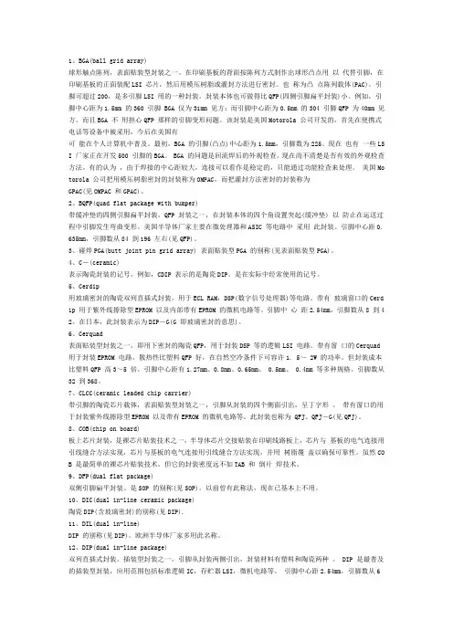 PCB封装大全