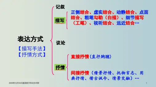 动静结合点面结合鉴赏诗歌表达技巧 教学PPT课件