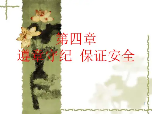 遵章守纪保障安全ppt课件