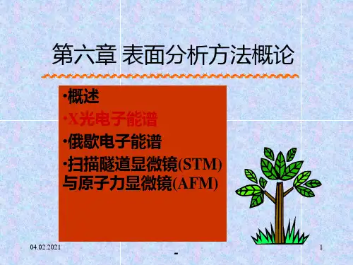表面分析方法PPT课件
