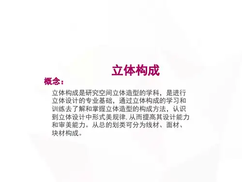 立体构成1概念三要素点线面ppt课件