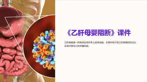 《乙肝母婴阻断》课件