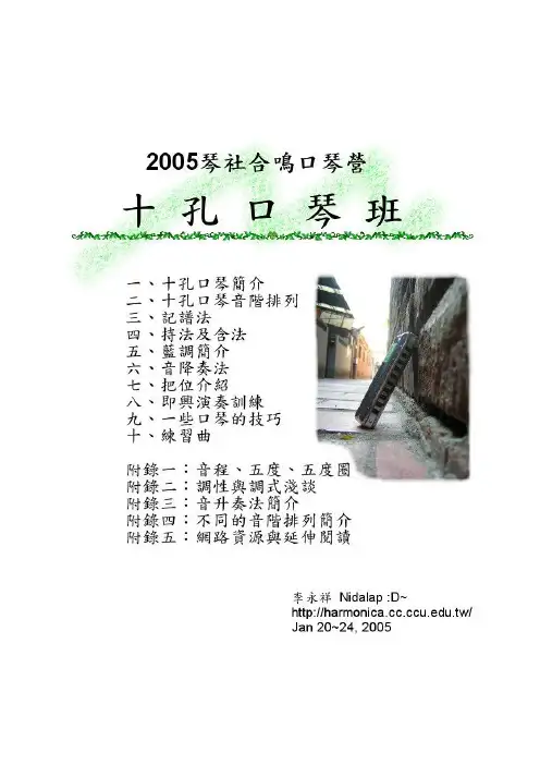 《十孔口琴教程》