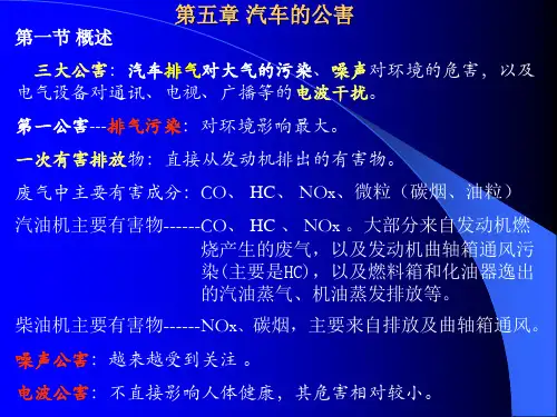 汽车的公害