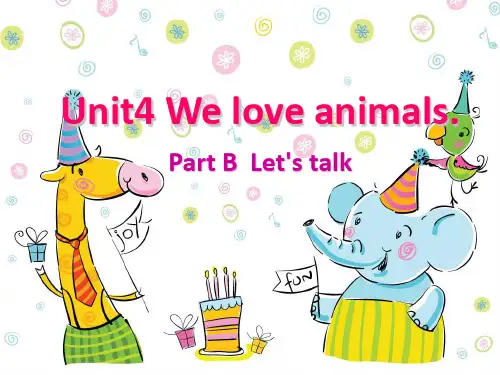 新版pep小学英语三年级上Unit4Btalk公开课