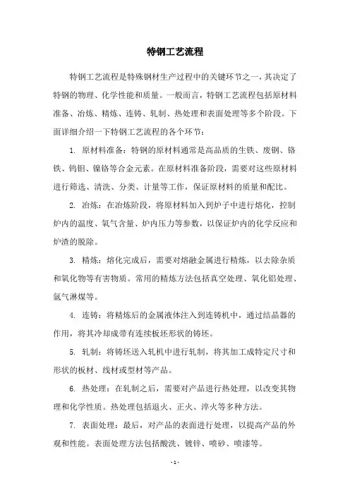 特钢工艺流程