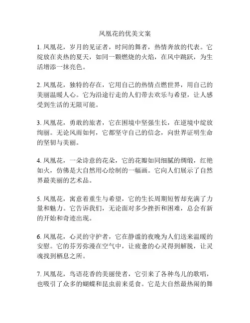 凤凰花的优美文案
