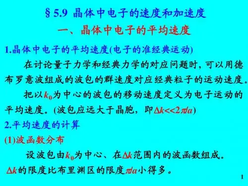 第五章  固体电子论基础3
