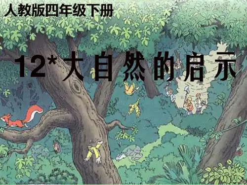 四年级下册语文《大自然的启示》课件