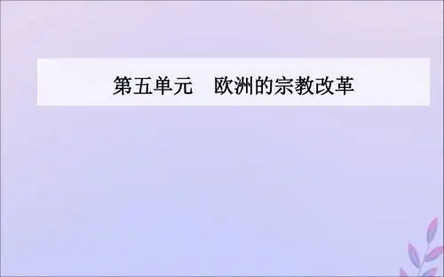 2019秋高中历史第五单元欧洲的宗教改革第3课宗教改革运动的扩展课件新人教版选修1