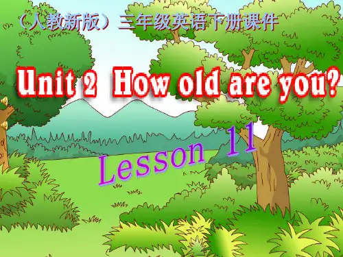 三年级英语下册 Unit 2 Lesson 11(1)课件 人教新
