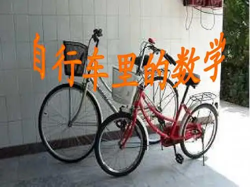 人教版小学数学六年级下册第12册《自行车里的数学》教学参考课件