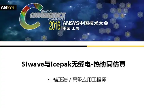 2016UGM-824-SIwave与Icepak无缝电-热协同仿真