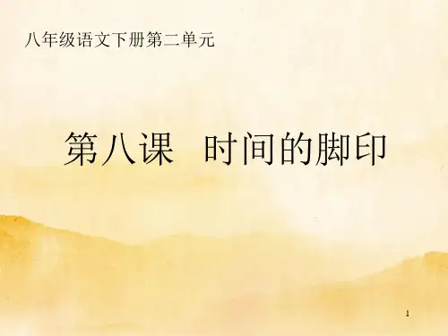 部编版语文八年级下册8 《时间的脚印》课件(22张PPT)