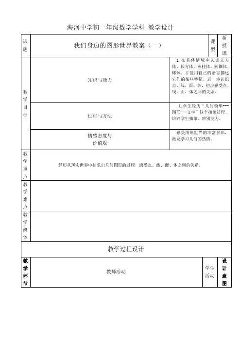 我们身边的图形世界