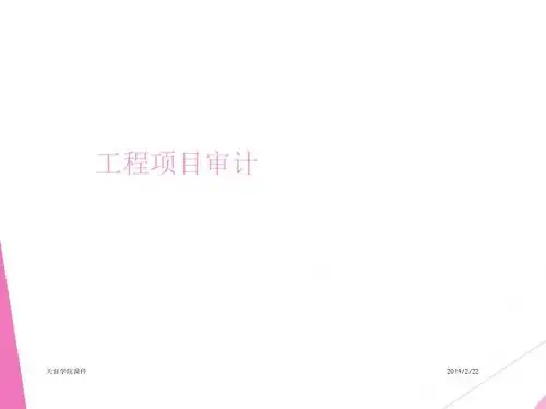工程项目审计教材(PPT 38张)