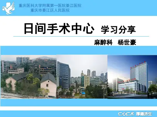 日间手术PPT演示幻灯片