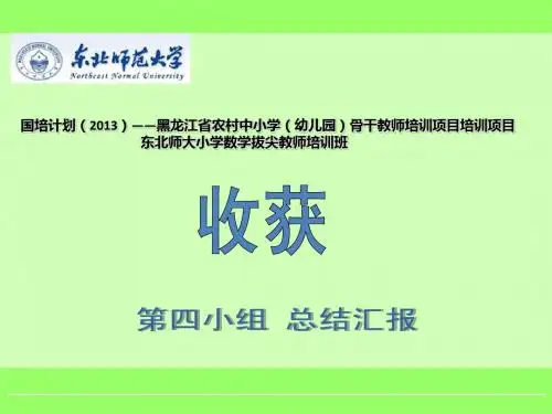 小学数学国培汇报