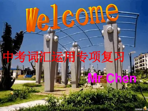 中考英语词汇专项复习课件