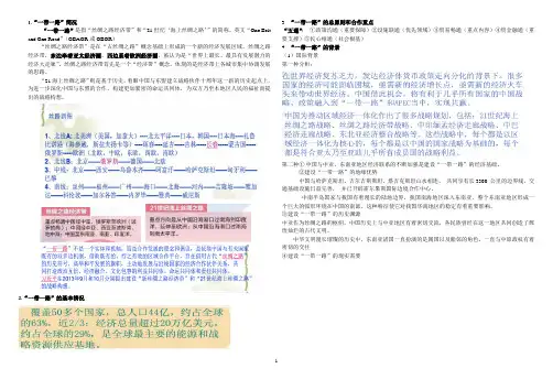 一带一路概况
