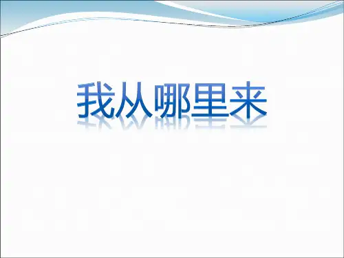 《我从哪里来》PPT
