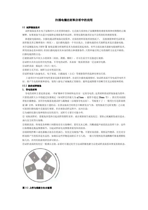 扫描电镜在材料分析中的应用