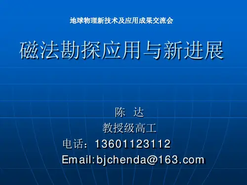磁法勘探应用与新进展-陈达