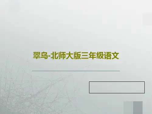 翠鸟-北师大版三年级语文39页PPT