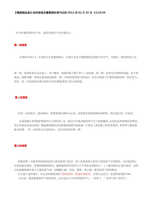 香气分析