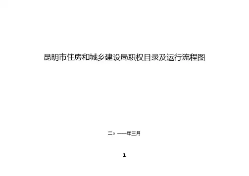 市住建局行政职权目录及流程图