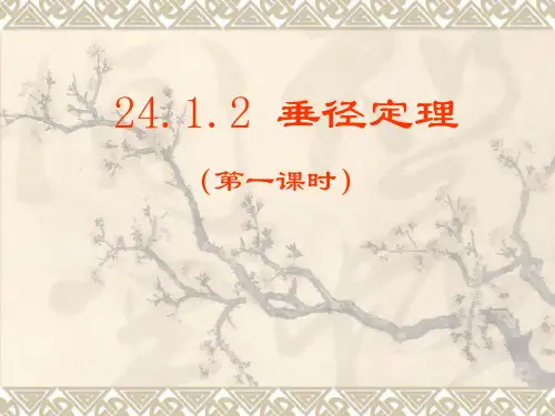 九年级数学上册《垂直于弦的直径》(第一课时)PPT