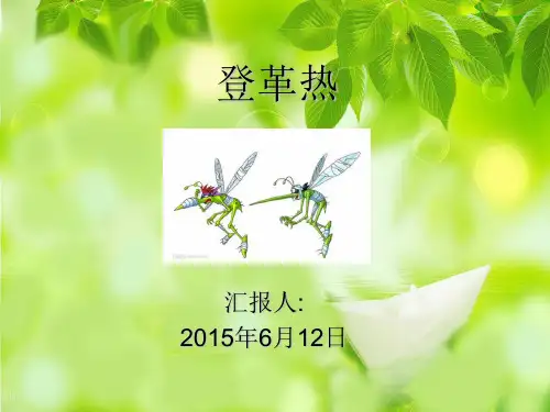 登革热最新防控知识ppt课件