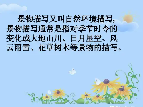 作文小练笔景物描写PPT精品课件