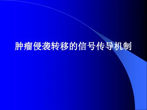 肿瘤侵袭转移的信号传导机制