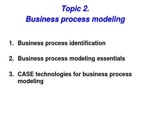 BPM2Modelling-PPT文档资料