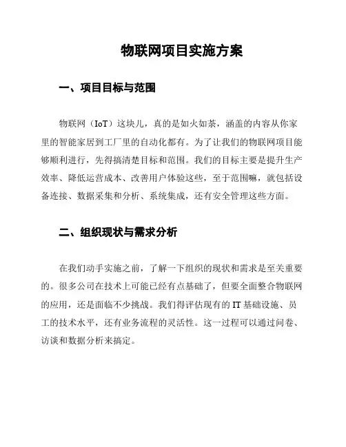 物联网项目实施方案