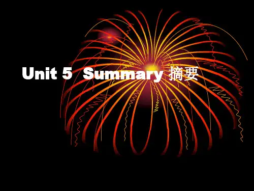 高级英语写作-summary