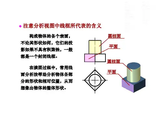 北京科技大学机械制图--线面分析法读图