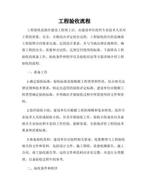 工程验收流程