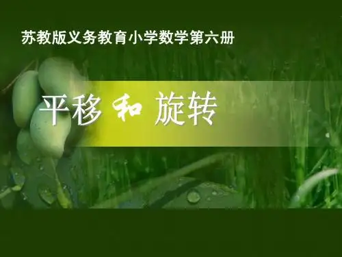 公开课 平移和旋转_课件